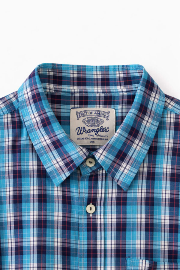 ChatGPT Image Feb 27, 2026, 01_28_11 PM Wrangler Blue Plaid Classic Button-Down Shirt