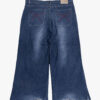 L D 2 Wide Leg Utility Denim Jeans with Embroidery