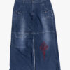 L d 1 Wide Leg Utility Denim Jeans with Embroidery