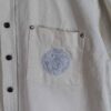 cs1 Versace Jeans Couture Cream Shirt – Medusa Embroidered Luxury Button Down