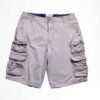 cs4 Beige Multi-Pocket Cargo Shorts