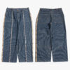 eminem d Vintage Stripe Panel Wide Leg Denim Jeans