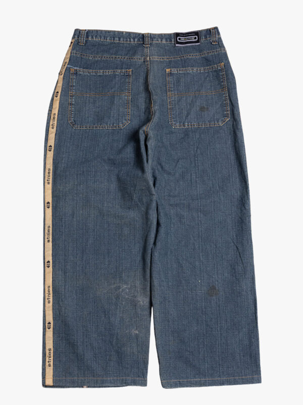 eminem d 3 Vintage Stripe Panel Wide Leg Denim Jeans