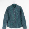 green check 1 Wasabi Green & Blue Stripe Slim Fit Shirt