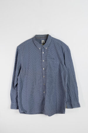 Old Navy Blue Micro-Check Button-Down Shirt