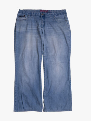 Sheego Women’s Light Blue Wide Leg Denim Jeans