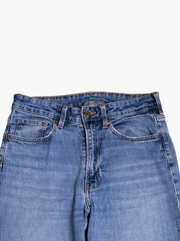 un2.2 Light Blue Wide Leg Denim short Jeans