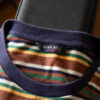 DSC03882 Bean Pole Sports Striped Knit T-Shirt – Brown Multi