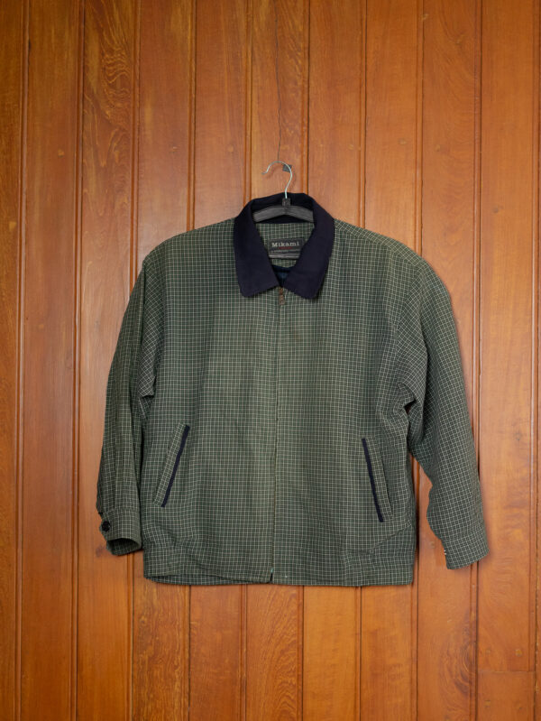 DSC03912 Mikami Check Harrington Jacket
