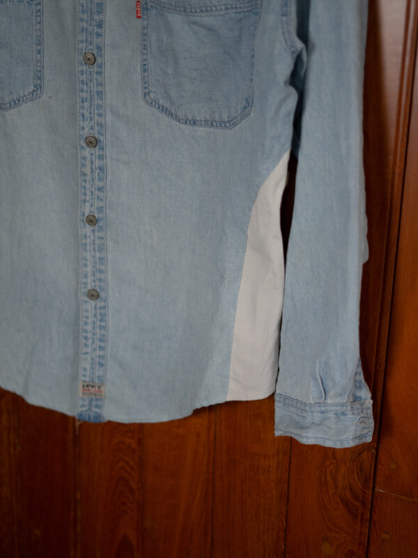 DSC03932 Levi's Light Wash Denim Shirt- Upcycled