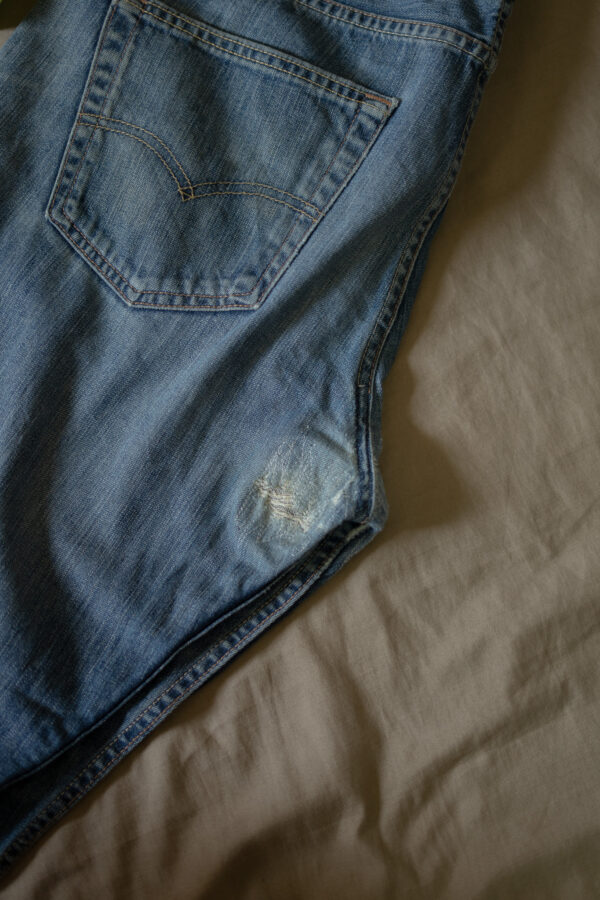 DSC03972 Levi's 512 Vintage Light Wash Straight Fit Jeans