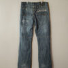 Crosshatch Black Label Biker Denim Jeans – Light Wash Blue