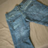 Crosshatch Black Label Biker Denim Jeans – Light Wash Blue