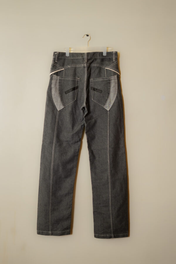Y2K Embroidered Panel Denim Jeans