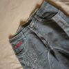 Y2K Embroidered Panel Denim Jeans
