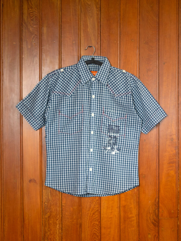 DSC04127 Blue Check Utility Shirt