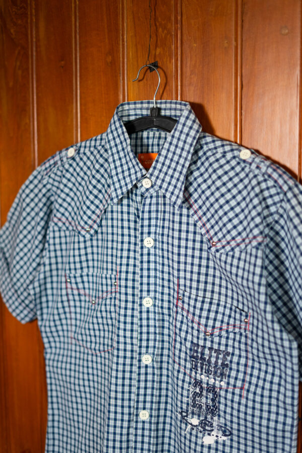 DSC04128 Blue Check Utility Shirt