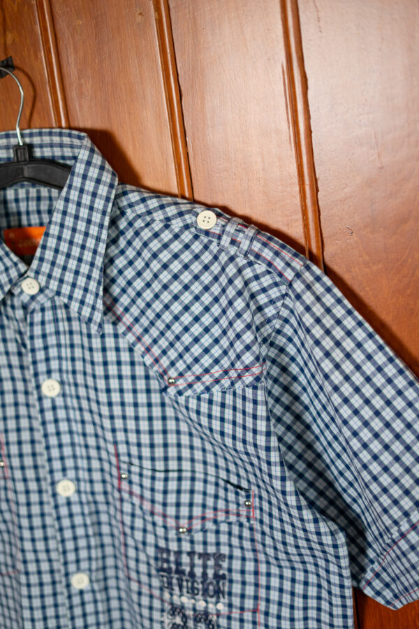 DSC04130 Blue Check Utility Shirt