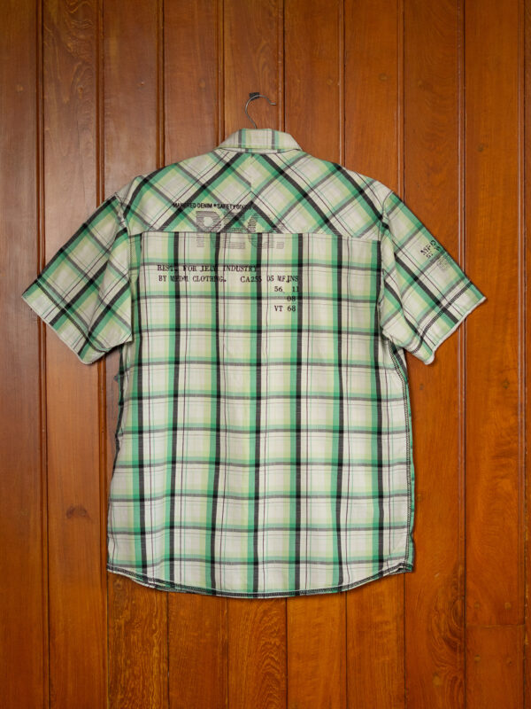 DSC04140 Denim Original Green Plaid Utility Shirt