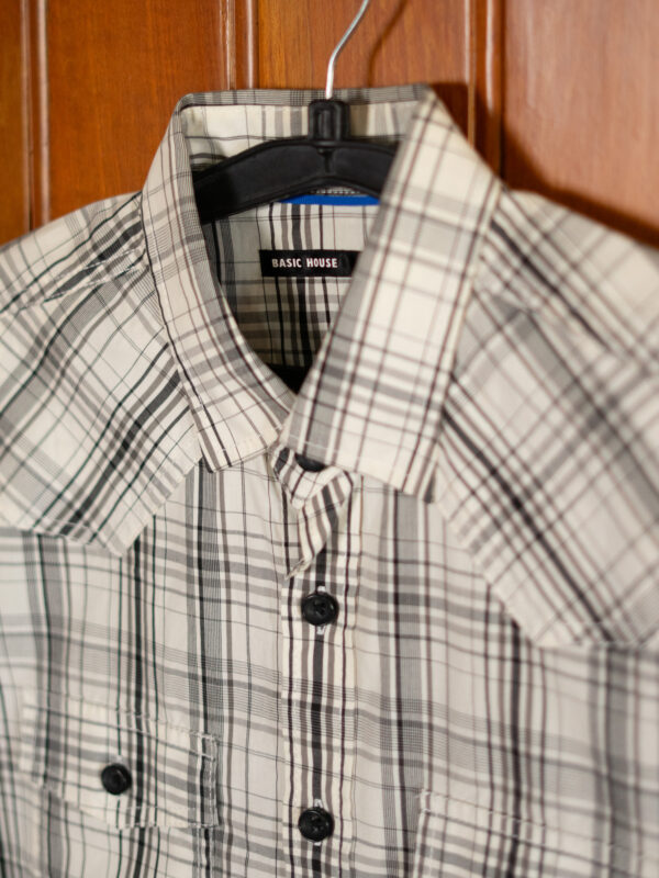 Basic House Monochrome Plaid Shirt