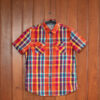 DSC04160 B.C.R Multicolor Plaid Short Sleeve Shirt
