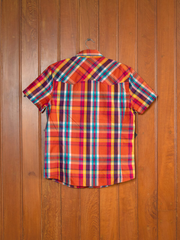 DSC04164 B.C.R Multicolor Plaid Short Sleeve Shirt