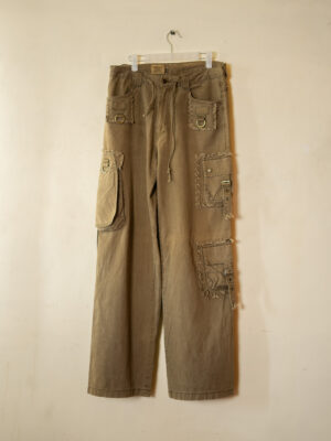 R&G Multi-Pocket Utility Cargo Pants – Olive Brown
