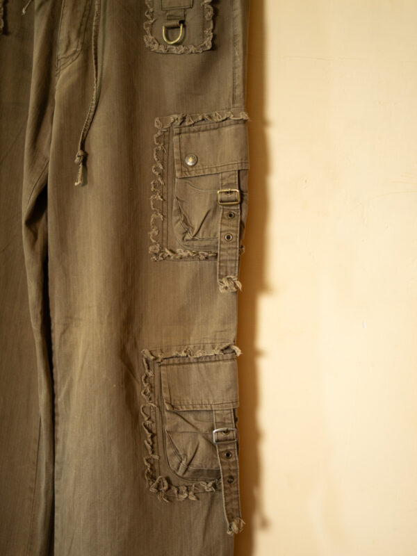DSC04259 R&G Multi-Pocket Utility Cargo Pants – Olive Brown