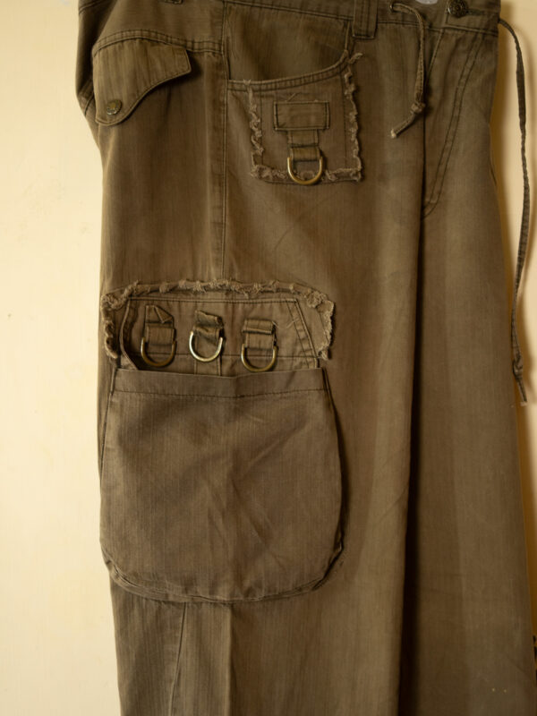 DSC04269 R&G Multi-Pocket Utility Cargo Pants – Olive Brown