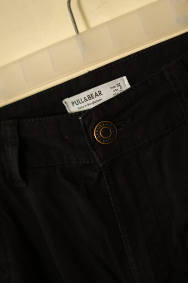 DSC04275 Pull&Bear Black Cargo Pants